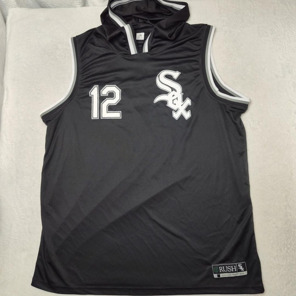 Chicago White Sox Jersey Mens XL Black Sleeveless Hoodie Colson Montgomery SGA